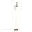 LumiSource Rhonda Floor Lamp in Gold Metal/White Shade - LFL-RHONDAAUW