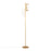 LumiSource Rhonda Floor Lamp in Gold Metal/White Shade