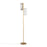 LumiSource Rhonda Floor Lamp in Gold Metal/White Shade