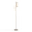 LumiSource Rhonda Floor Lamp in Brushed Nickel/White Shade
