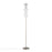 LumiSource Rhonda Floor Lamp in Brushed Nickel/White Shade
