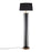 LumiSource Ribbon Floor Lamp, Gold/Black Ribbon/Black Linen - LFL-RIBBONAUBK