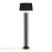 LumiSource Ribbon Floor Lamp, Gold/Black Ribbon/Black Linen