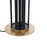 LumiSource Ribbon Floor Lamp, Gold/Black Ribbon/Black Linen