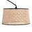 LumiSource Salon Floor Lamp in Black Metal/Natural Rattan