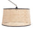LumiSource Salon Floor Lamp, Satin Nickel/Natural Rattan Shade
