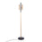 LumiSource Selene Floor Lamp, Black Metal/Gold Metal