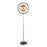 LumiSource Selene Floor Lamp, Black Metal/Gold Metal