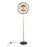LumiSource Selene Floor Lamp, Black Metal/Gold Metal