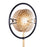 LumiSource Selene Floor Lamp, Black Metal/Gold Metal