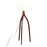 LumiSource Wishbone Floor Lamp, Walnut Wood/White Fabric - LFL-WSHBNFL2WLW