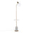 LumiSource Ana Floor Lamp, Gold/White Marble Base/White Wood - LFLV-ANAAUWMB