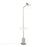 LumiSource Ana Floor Lamp, Gold/White Marble Base/White Wood