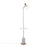 LumiSource Ana Floor Lamp, Gold/White Marble Base/White Wood