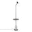 LumiSource Ana Floor Lamp, Black/White Marble Base/Black Wood - LFLV-ANABKWMB
