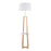 LumiSource Cosmo Shelf Floor Lamp, White/Gold