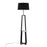 LumiSource Cosmo Shelf Floor Lamp, White/Black - LFLV-COSMOBKWMBK