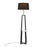 LumiSource Cosmo Shelf Floor Lamp, White/Black