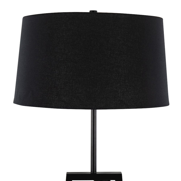 LumiSource Cosmo Shelf Floor Lamp, White/Black