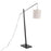 LumiSource Arturo Floor Lamp, Black Wood/Black Steel/Grey - LS-ARTUROFLBKGY