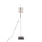 LumiSource Arturo Floor Lamp, Black Wood/Black Steel/Grey