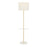 LumiSource Chloe Floor Lamp, White Marble/Gold Metal