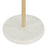 LumiSource Chloe Floor Lamp, White Marble/Gold Metal