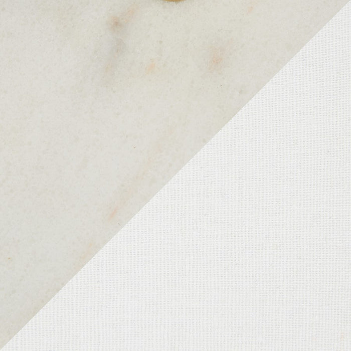 LumiSource Chloe Floor Lamp, White Marble/Gold Metal