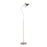LumiSource Darby Floor Lamp in Satin Nickel Metal