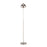 LumiSource Darby Floor Lamp in Satin Nickel Metal