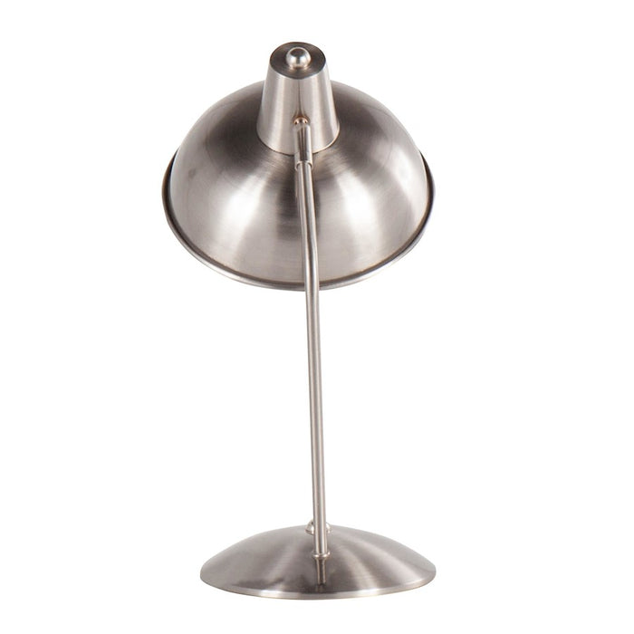 LumiSource Darby Table Lamp in Satin Nickel Metal