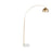 LumiSource March Floor Lamp, White Marble/Antique Brass Metal