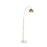 LumiSource March Floor Lamp, White Marble/Antique Brass Metal