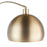 LumiSource March Floor Lamp, White Marble/Antique Brass Metal