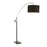 LumiSource Milan Floor Lamp, Black Marble/Black Metal