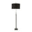 LumiSource Milan Floor Lamp, Black Marble/Black Metal