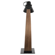 LumiSource Noah Table Lamp | Walnut Wood & Black Shade | Desk & Office | 22in H | Model LS-NOAHWL-BK