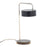 LumiSource Puck Table Lamp, Black Metal/Nickel - LS-PUCKTBBKNI