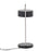 LumiSource Puck Table Lamp, Black Metal/Nickel