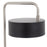 LumiSource Puck Table Lamp, Black Metal/Nickel