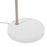 LumiSource Puck Table Lamp, White Metal/Nickel Metal