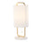 LumiSource Claire Table Lamp, White/Antique Gold