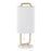 LumiSource Claire Table Lamp, White/Antique Gold