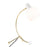 LumiSource Orb Eileen Task Lamp, Gold Metal/White Plastic - LTB-EILEENAUW