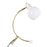 LumiSource Orb Eileen Task Lamp, Gold Metal/White Plastic