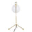 LumiSource Orb Eileen Task Lamp, Gold Metal/White Plastic