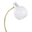 LumiSource Orb Eileen Task Lamp, Gold Metal/White Plastic