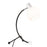 LumiSource Orb Eileen Task Lamp, Black Metal/White Plastic - LTB-EILEENBKW