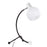 LumiSource Orb Eileen Task Lamp, Black Metal/White Plastic
