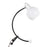 LumiSource Orb Eileen Task Lamp, Black Metal/White Plastic